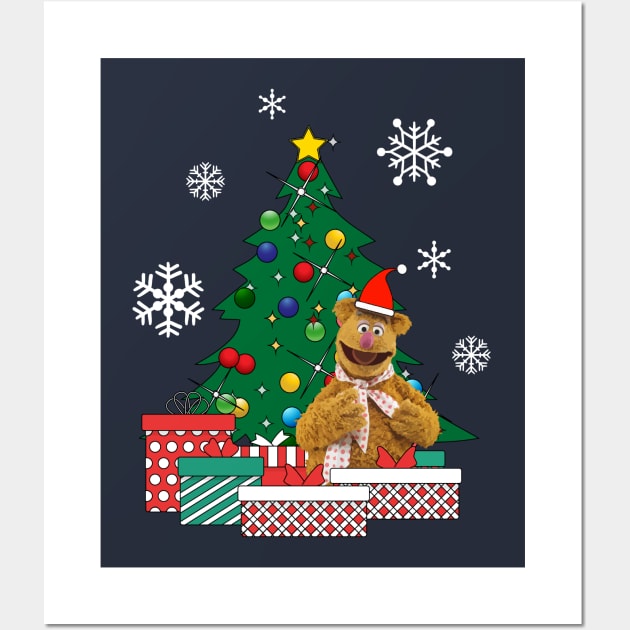 Fozzie Bear Around The Christmas Tree Muppets Wall Art by Nova5